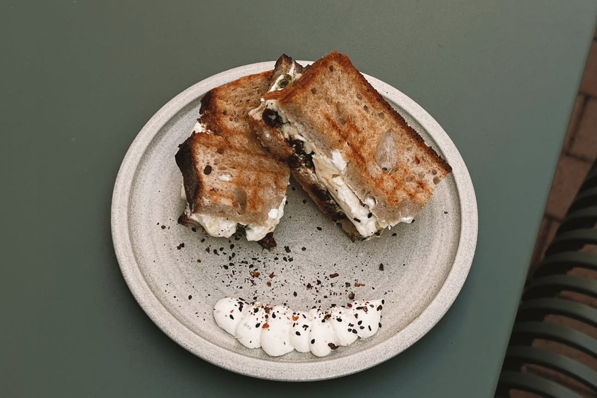 kofi Museumscafé: gegrilltes Brot